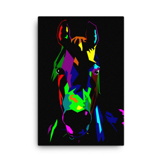 horse wpap canvas art print