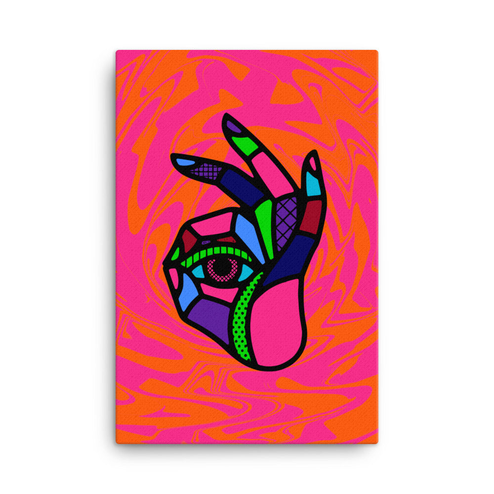 abstract pop art canvas wall art print