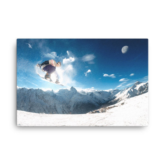 Extreme Snowboarder Canvas Print