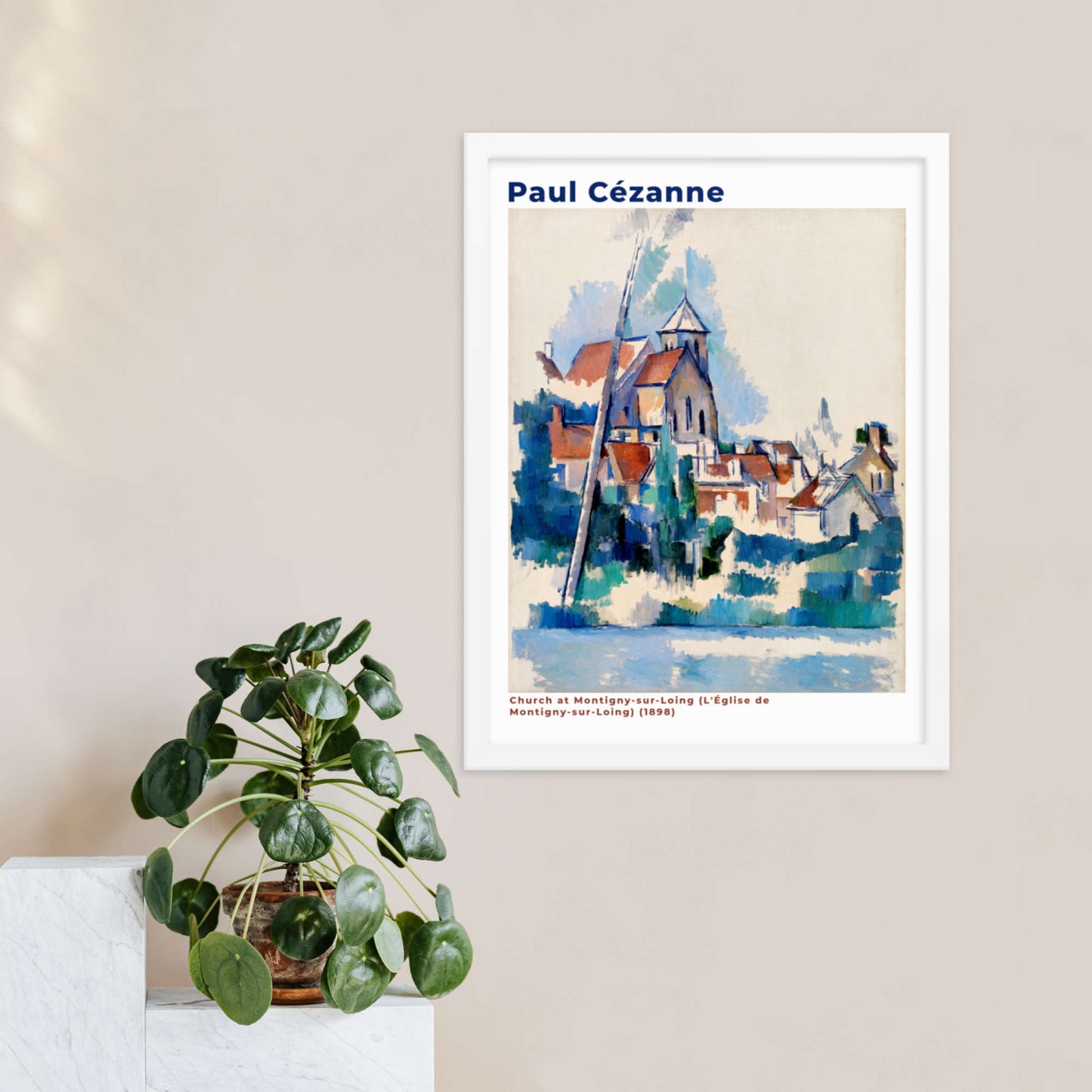 Church at Montigny-sur-Loing by Paul Cezanne Framed Print