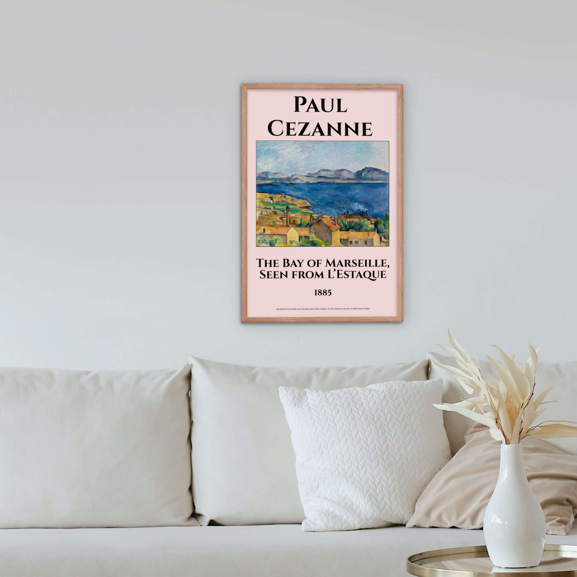The Bay of Marseille, Seen from L’Estaque by Paul Cezanne Framed Print