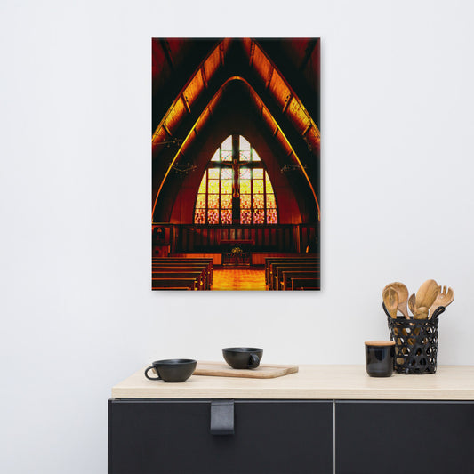 mock-up of artistic church canvas