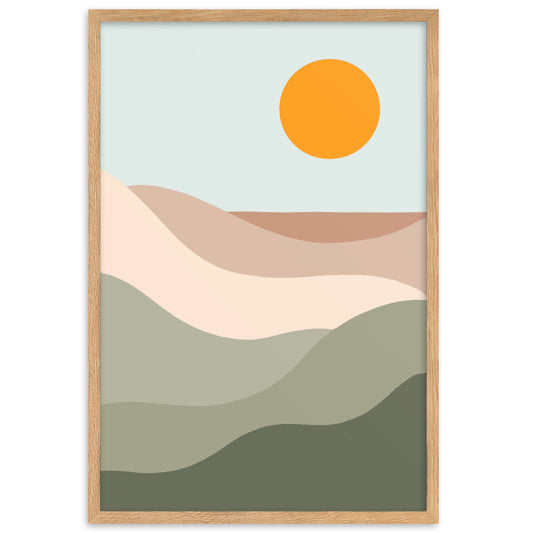 Sun Tan Lines Framed Print