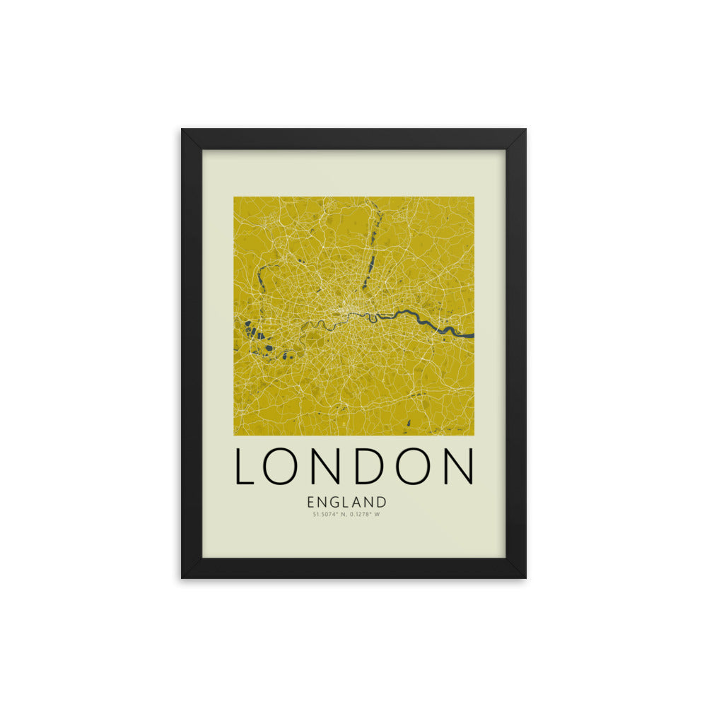 London Map Framed Print