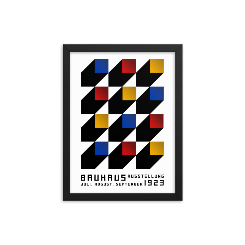 Bauhaus Blocks Framed Print