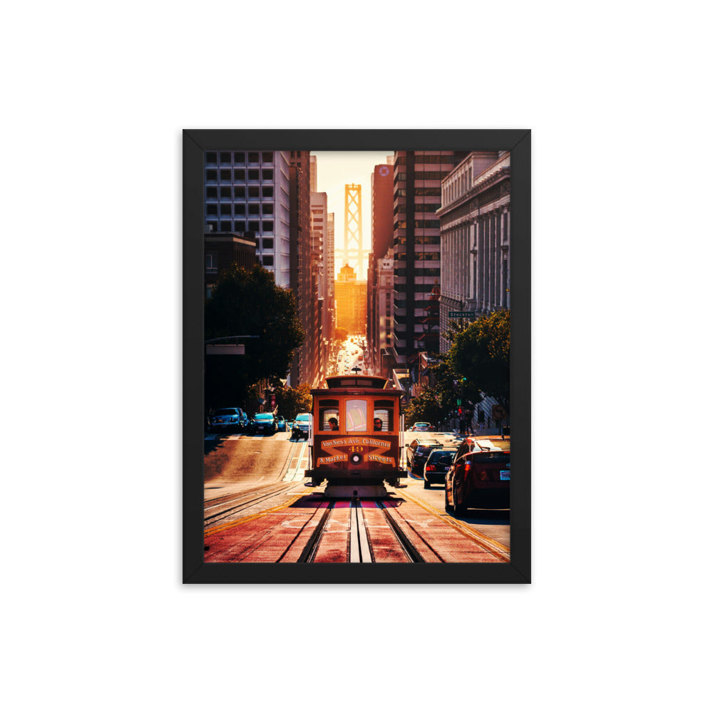 San Fran Cable Car Framed Print