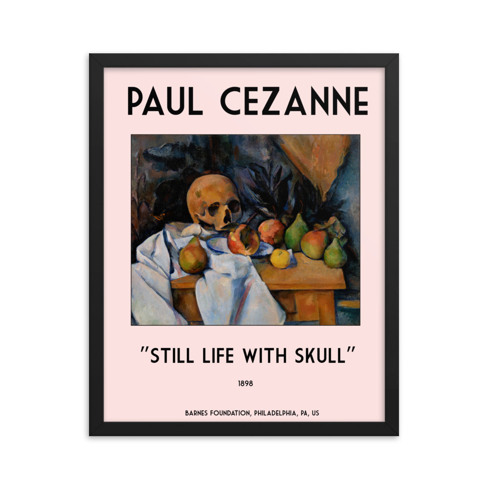 Still Life with Skull by Paul Cezanne Framed Print