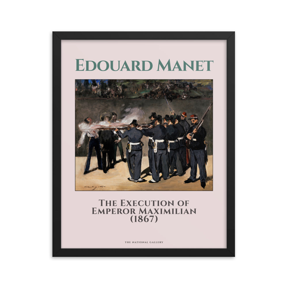 The Execution of Emperor Maximillian, 1867 by Edouard Manet Framed Print
