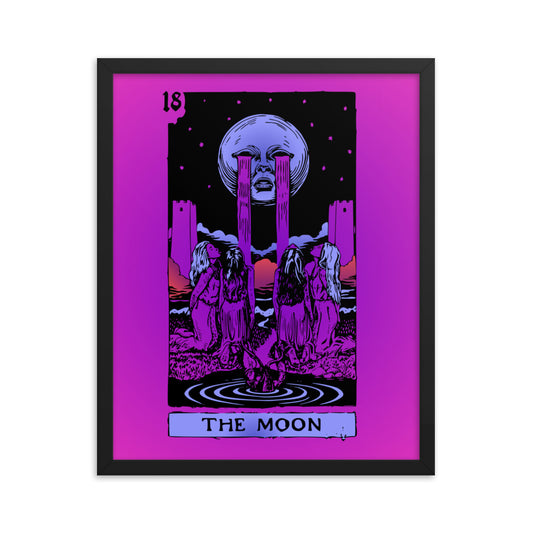 Moon - Tarot Card Framed Print