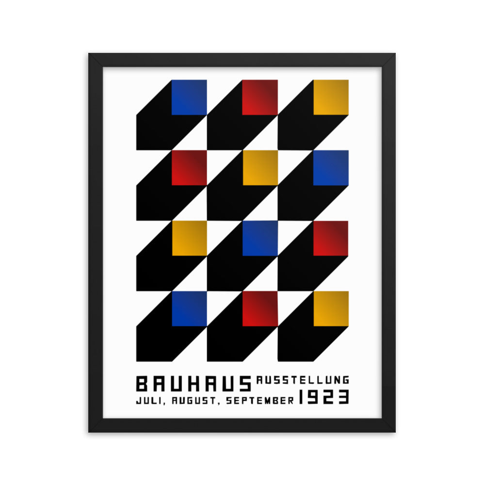 Bauhaus Blocks Framed Print