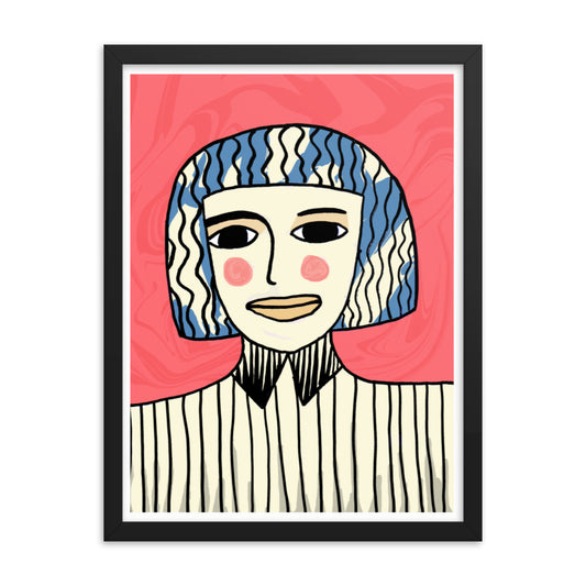 Face Obscurity Framed Print
