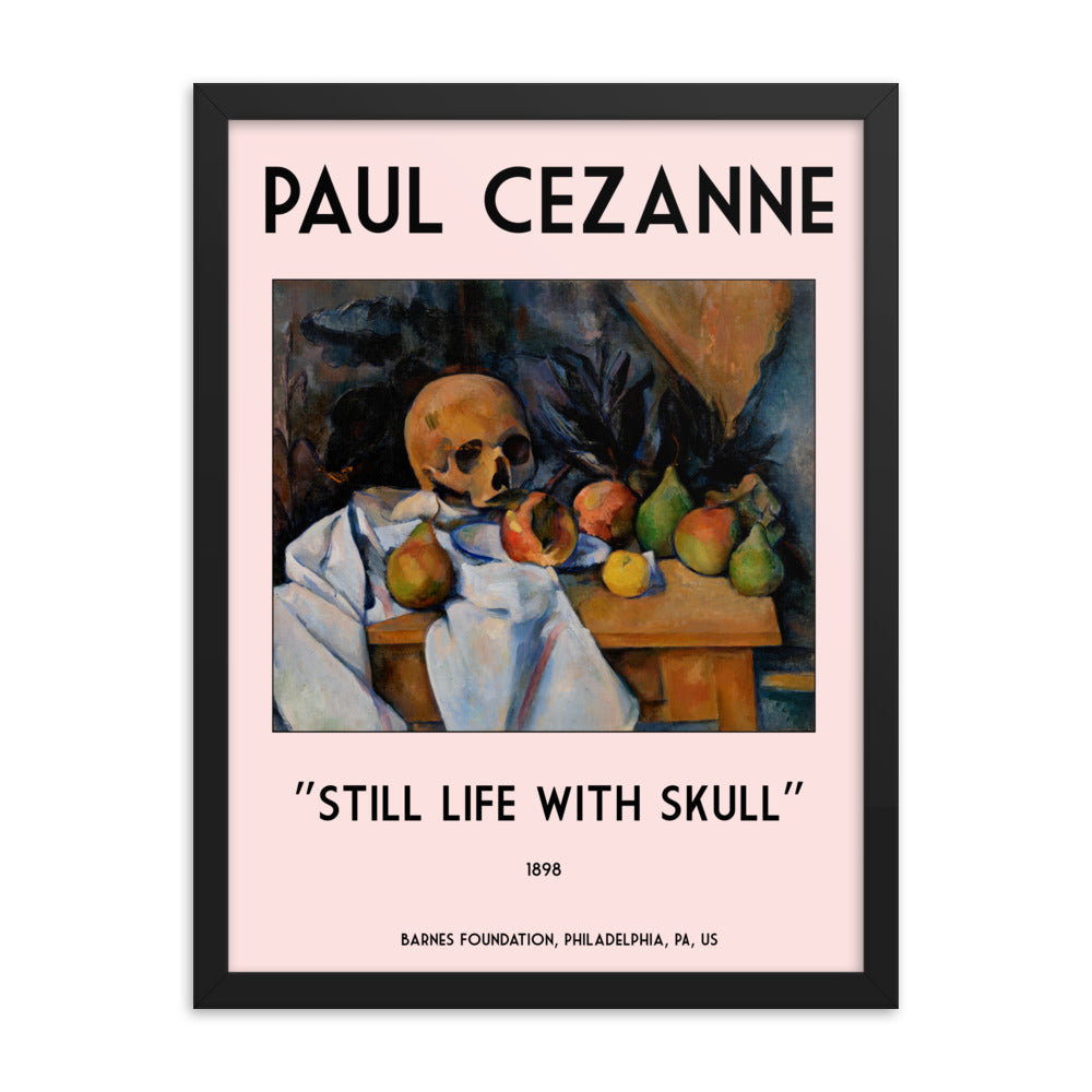 Still Life with Skull by Paul Cezanne Framed Print