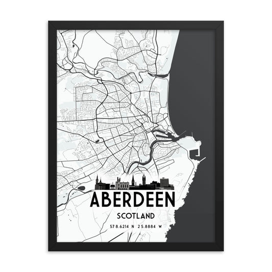 aberdeen map print