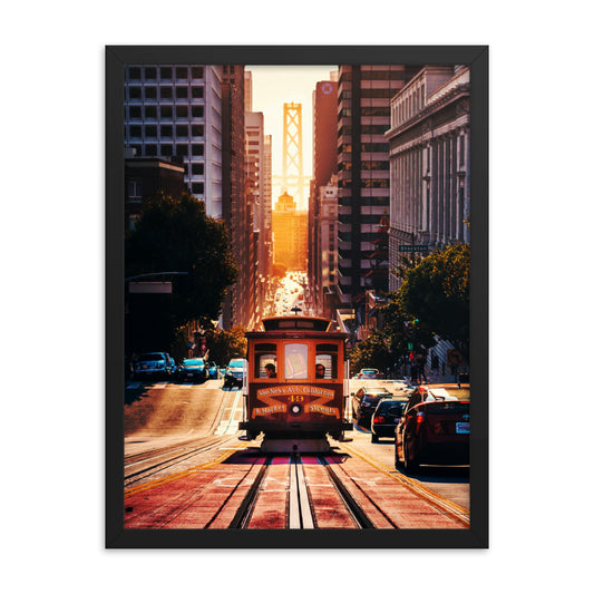 San Fran Cable Car Framed Print
