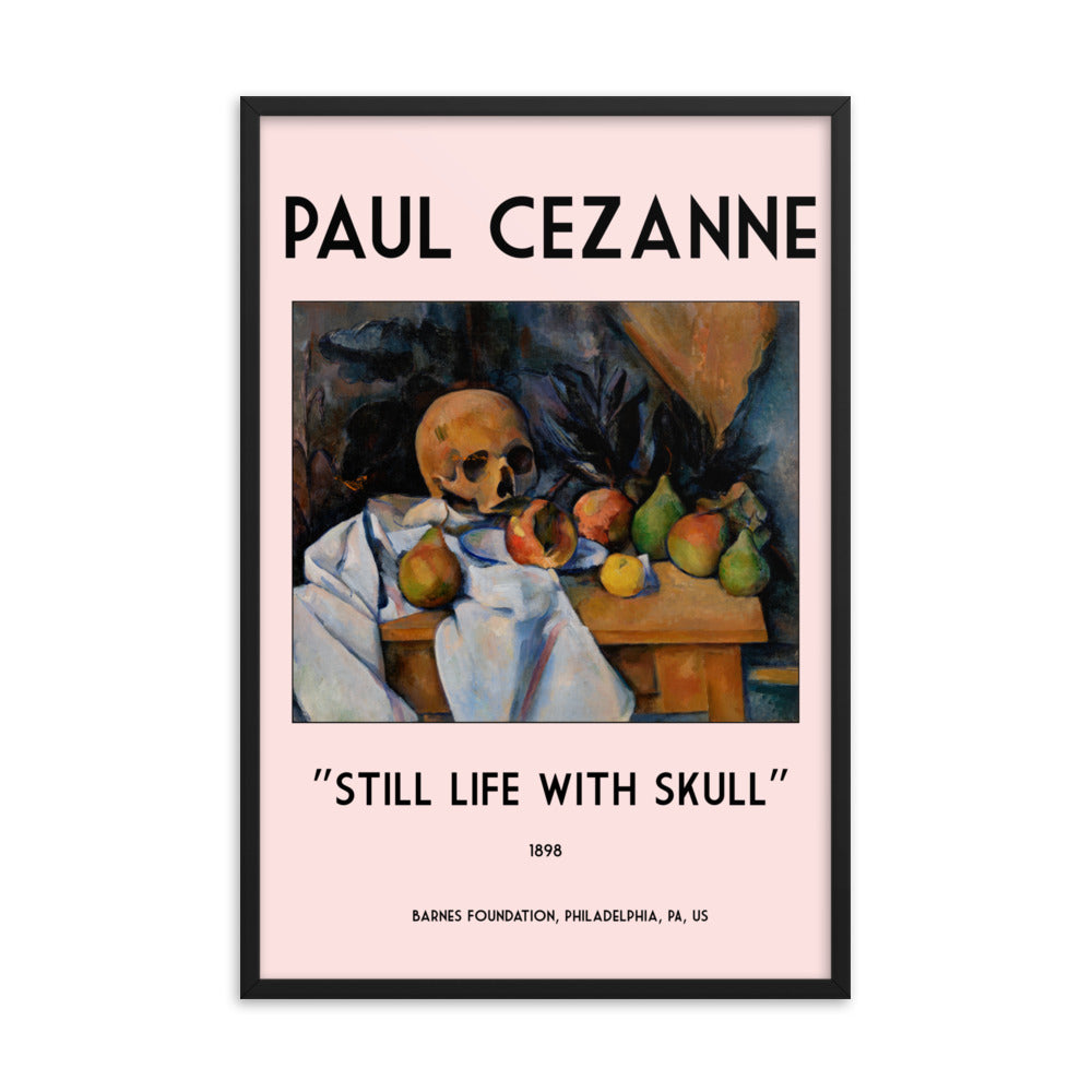 Still Life with Skull by Paul Cezanne Framed Print
