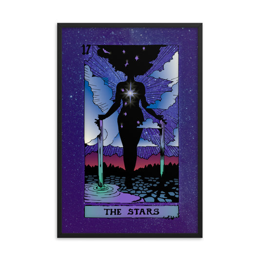 The Stars - Tarot Card Framed Print