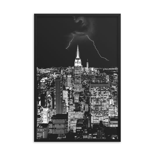 framed print of the empire state building in New York City 