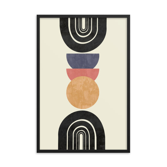 Arches and Sun Moons Framed Print