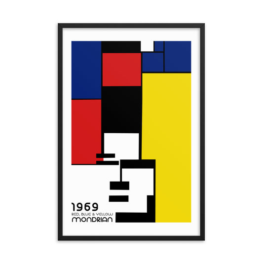 Mondrian 1969 Bauhaus Framed Print