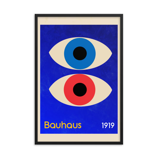 Bauhaus Eyes Framed Print