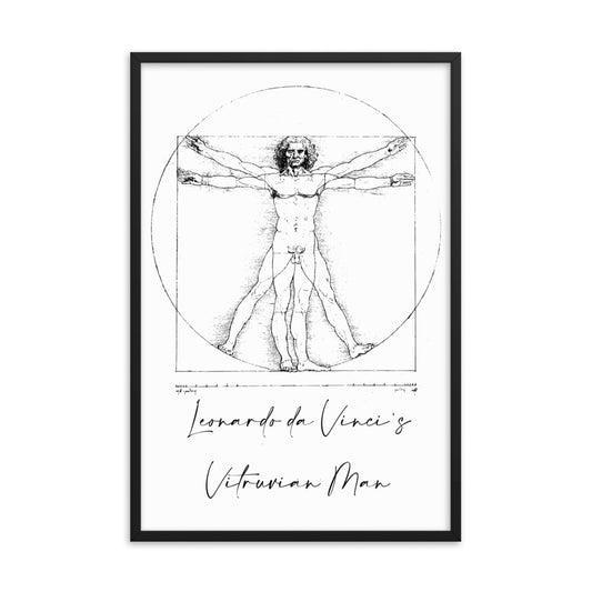 Leonardo da Vinci's Vitruvian Man Framed Print