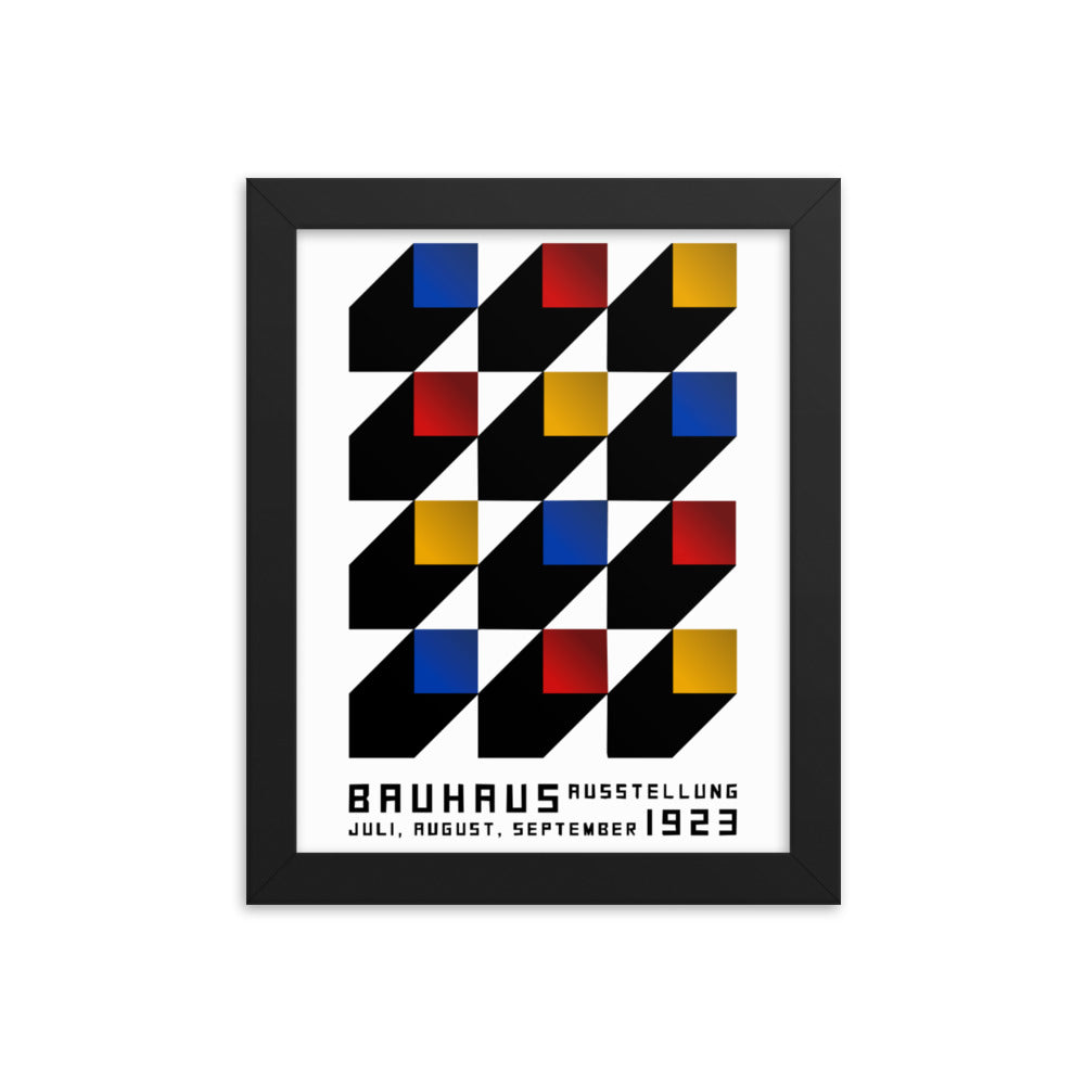 Bauhaus Blocks Framed Print