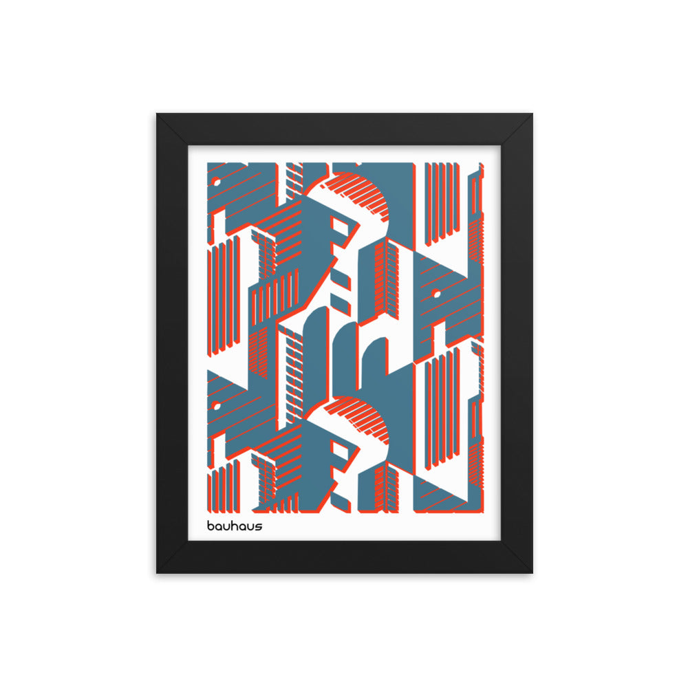 Bauhaus Rooms Framed Print