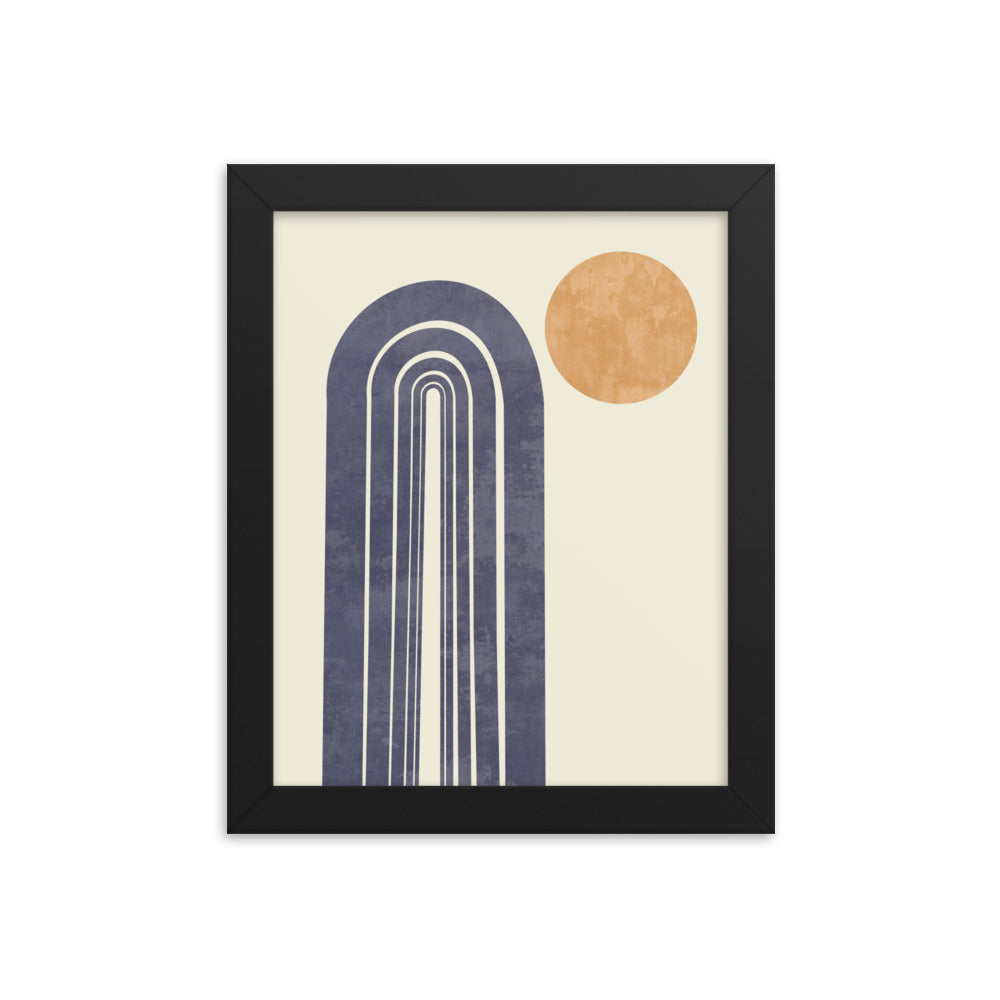 Arches and Sun Framed Print