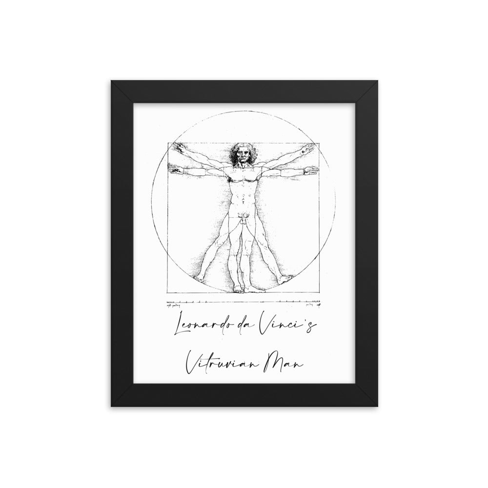 Leonardo da Vinci's Vitruvian Man Framed Print