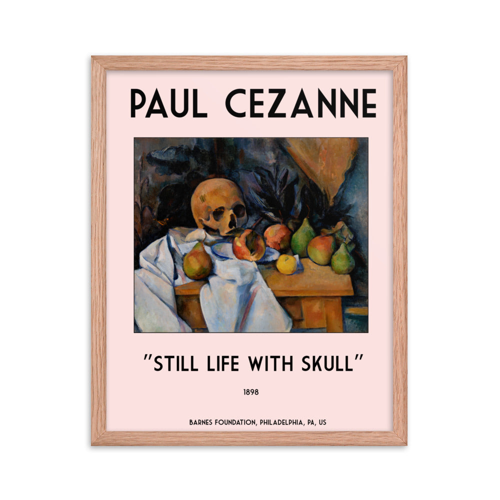 Still Life with Skull by Paul Cezanne Framed Print