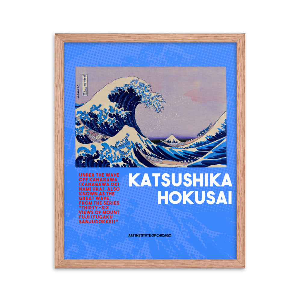 The Great Wave Off Kanagawa - Hokusai Framed poster