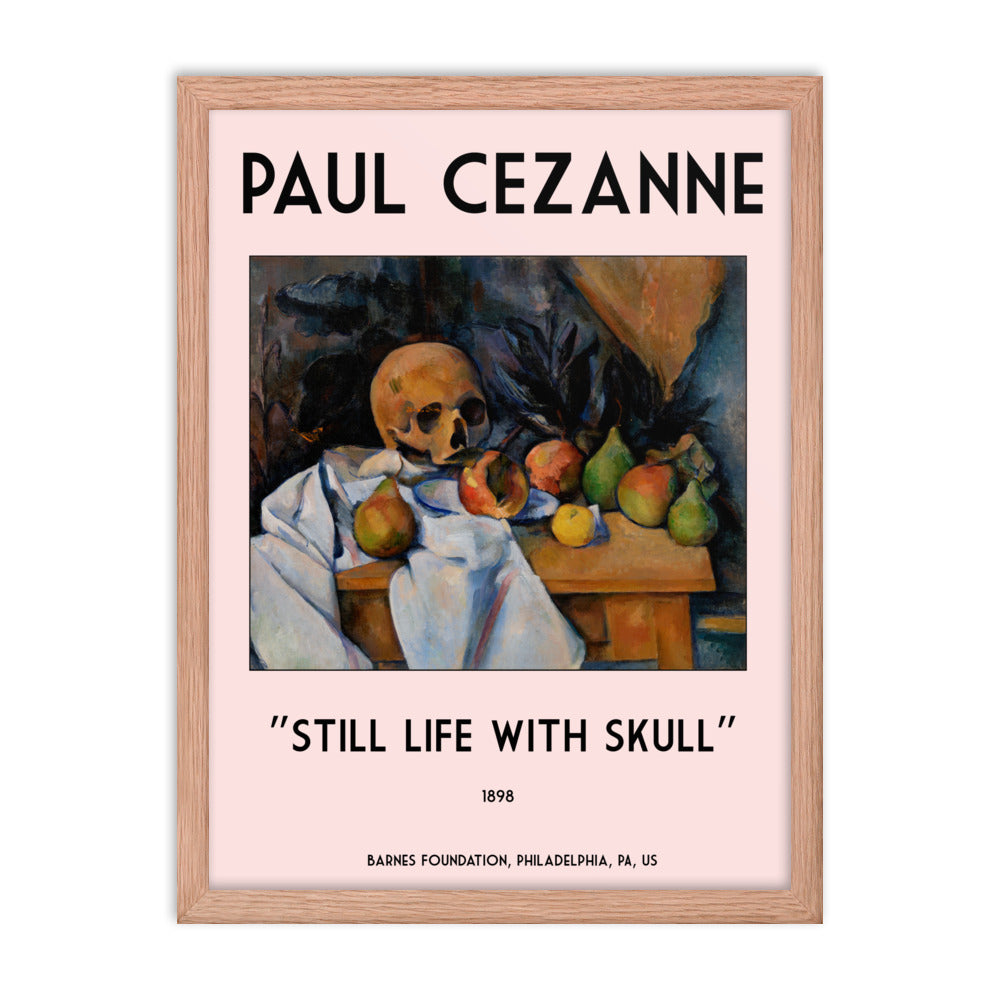 Still Life with Skull by Paul Cezanne Framed Print