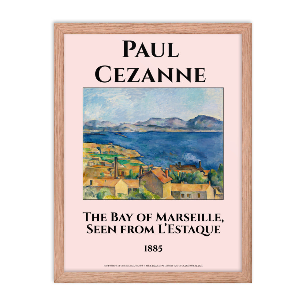 The Bay of Marseille, Seen from L’Estaque by Paul Cezanne Framed Print