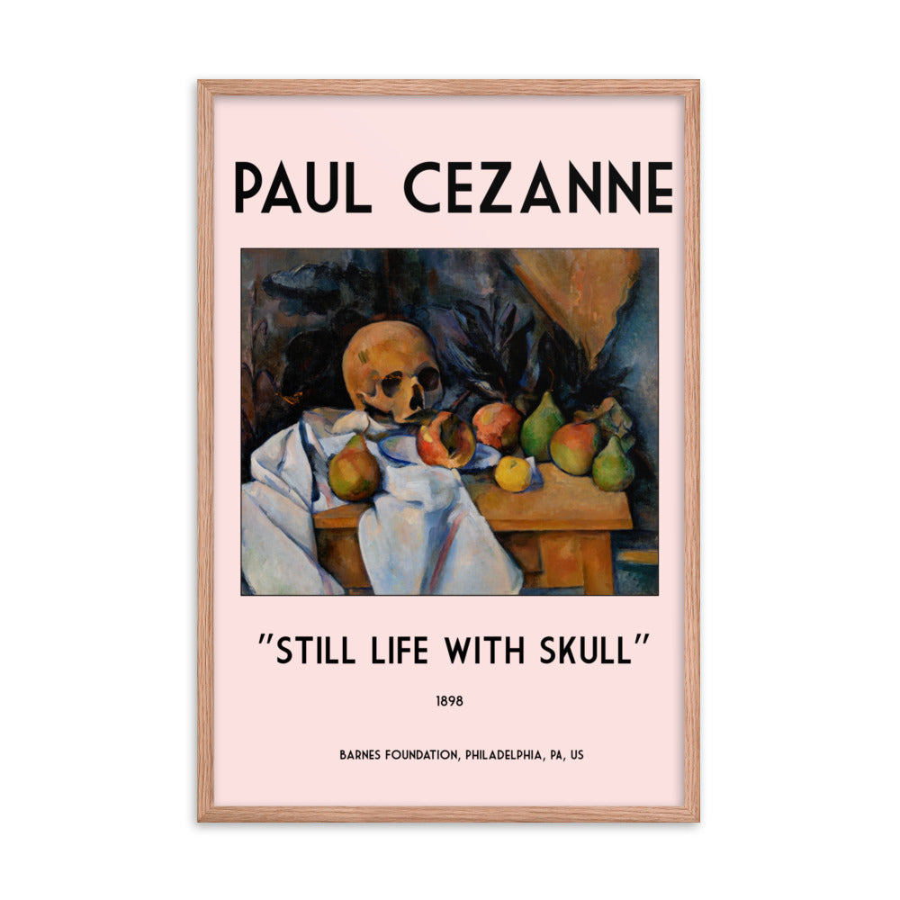 Still Life with Skull by Paul Cezanne Framed Print