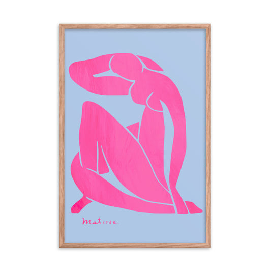 Matisse - Blue Nudes Pink Colorway Framed Print