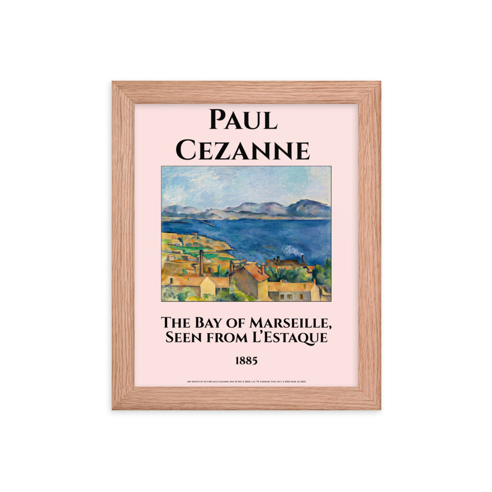 The Bay of Marseille, Seen from L’Estaque by Paul Cezanne Framed Print