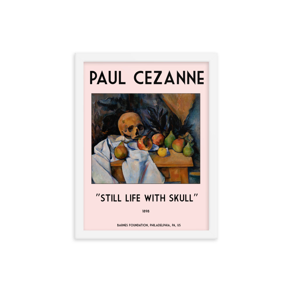 Still Life with Skull by Paul Cezanne Framed Print