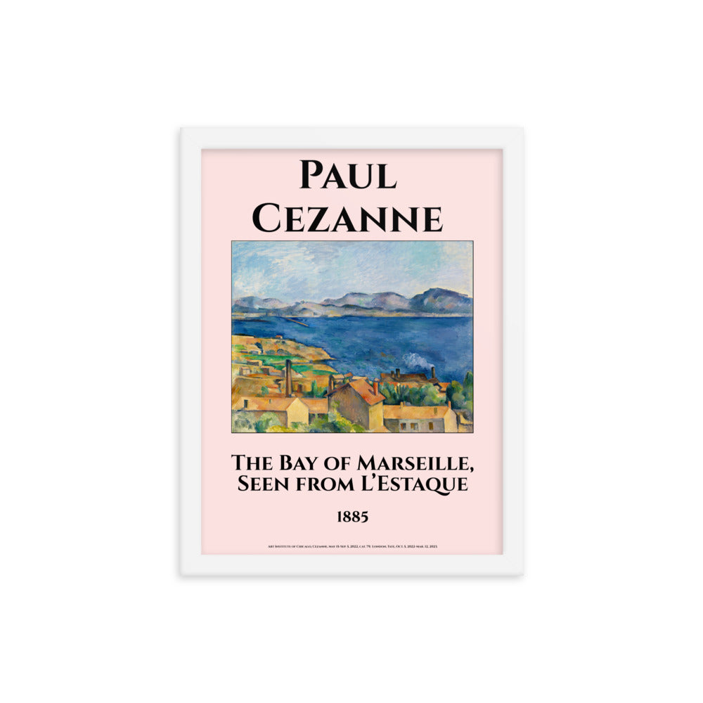 The Bay of Marseille, Seen from L’Estaque by Paul Cezanne Framed Print