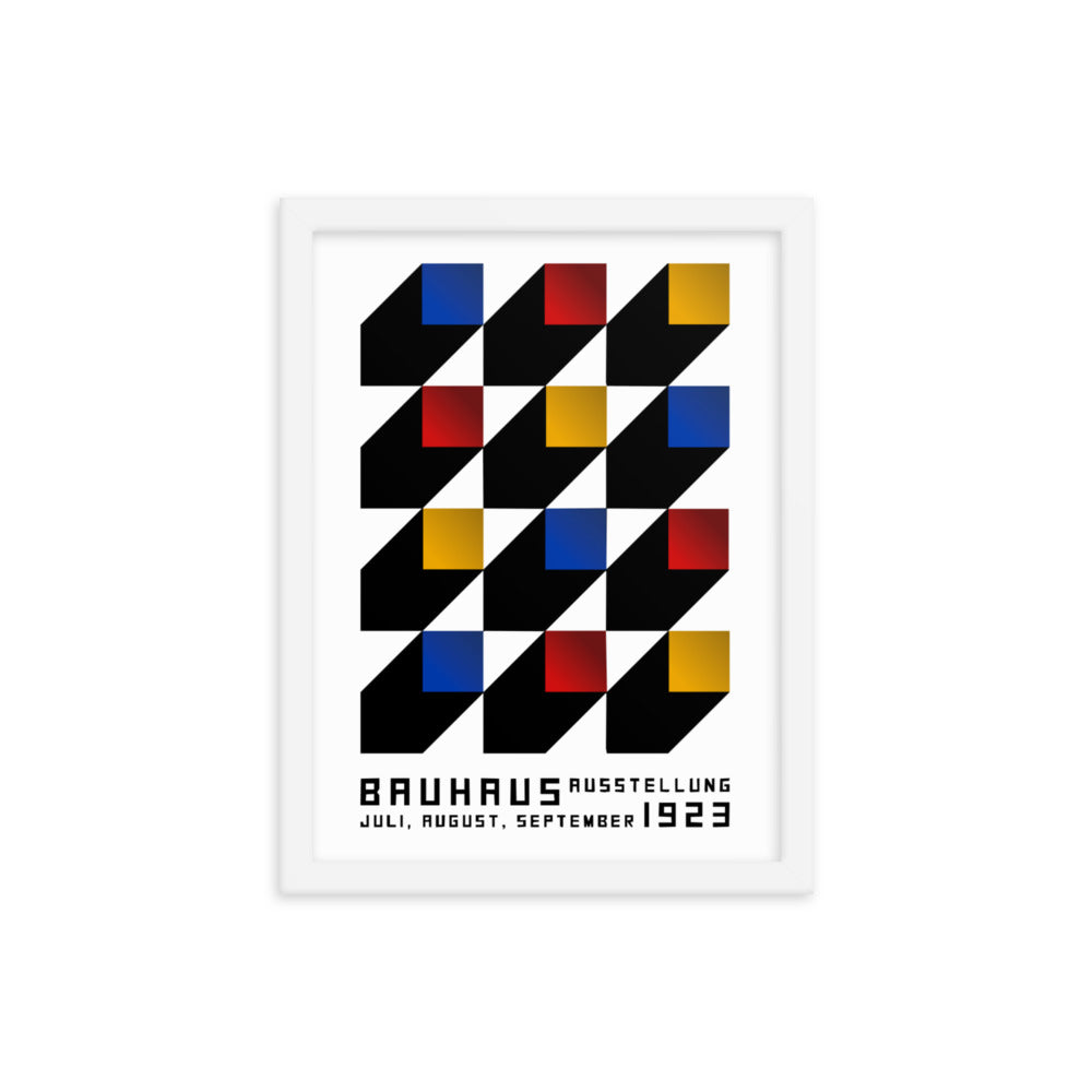 Bauhaus Blocks Framed Print