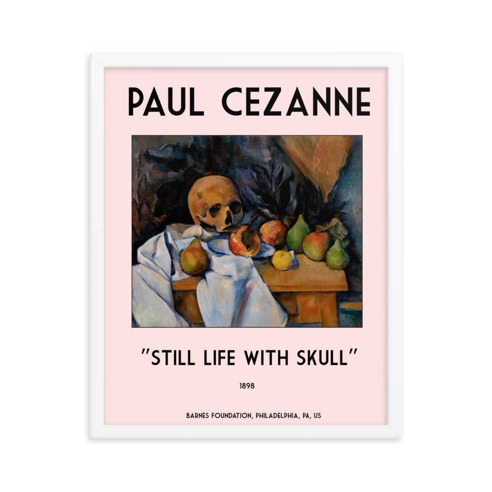 Still Life with Skull by Paul Cezanne Framed Print