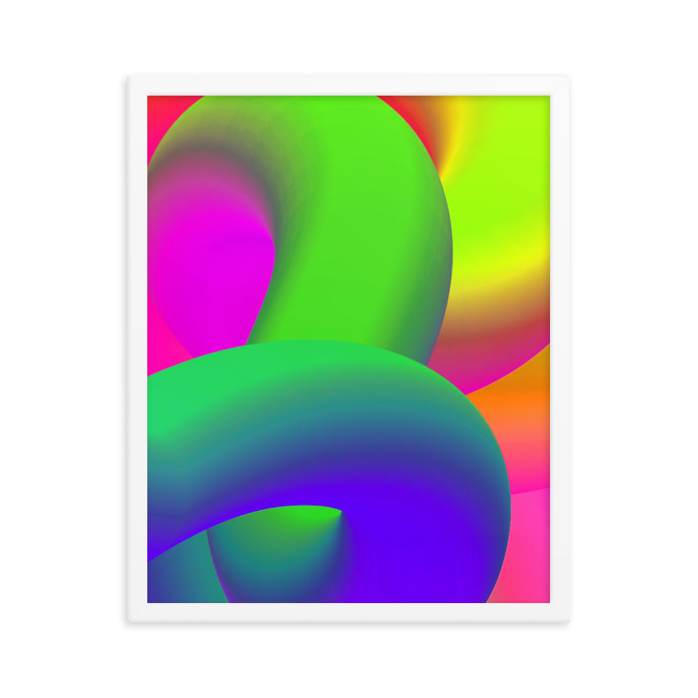 Fluid Flume Framed Print