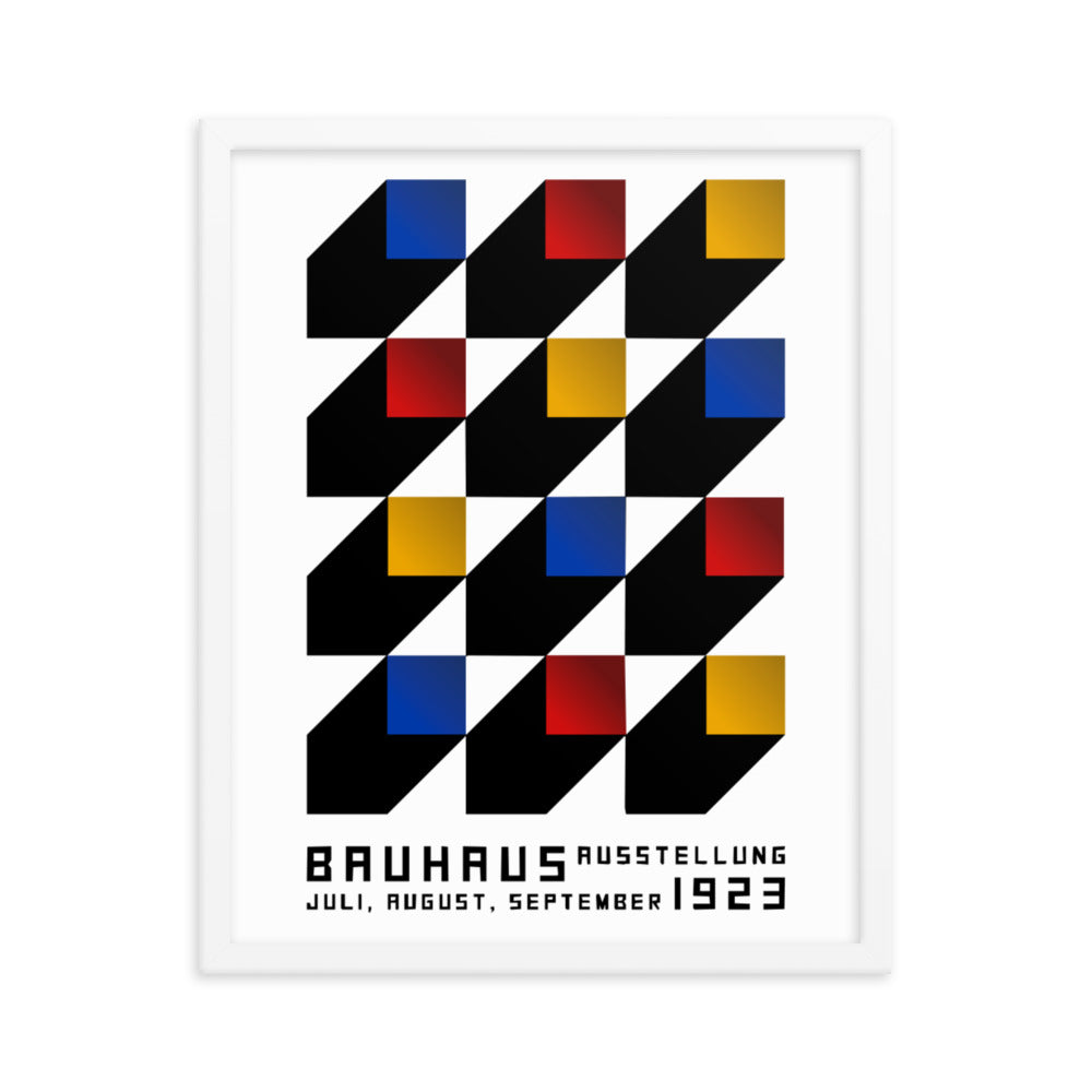 Bauhaus Blocks Framed Print