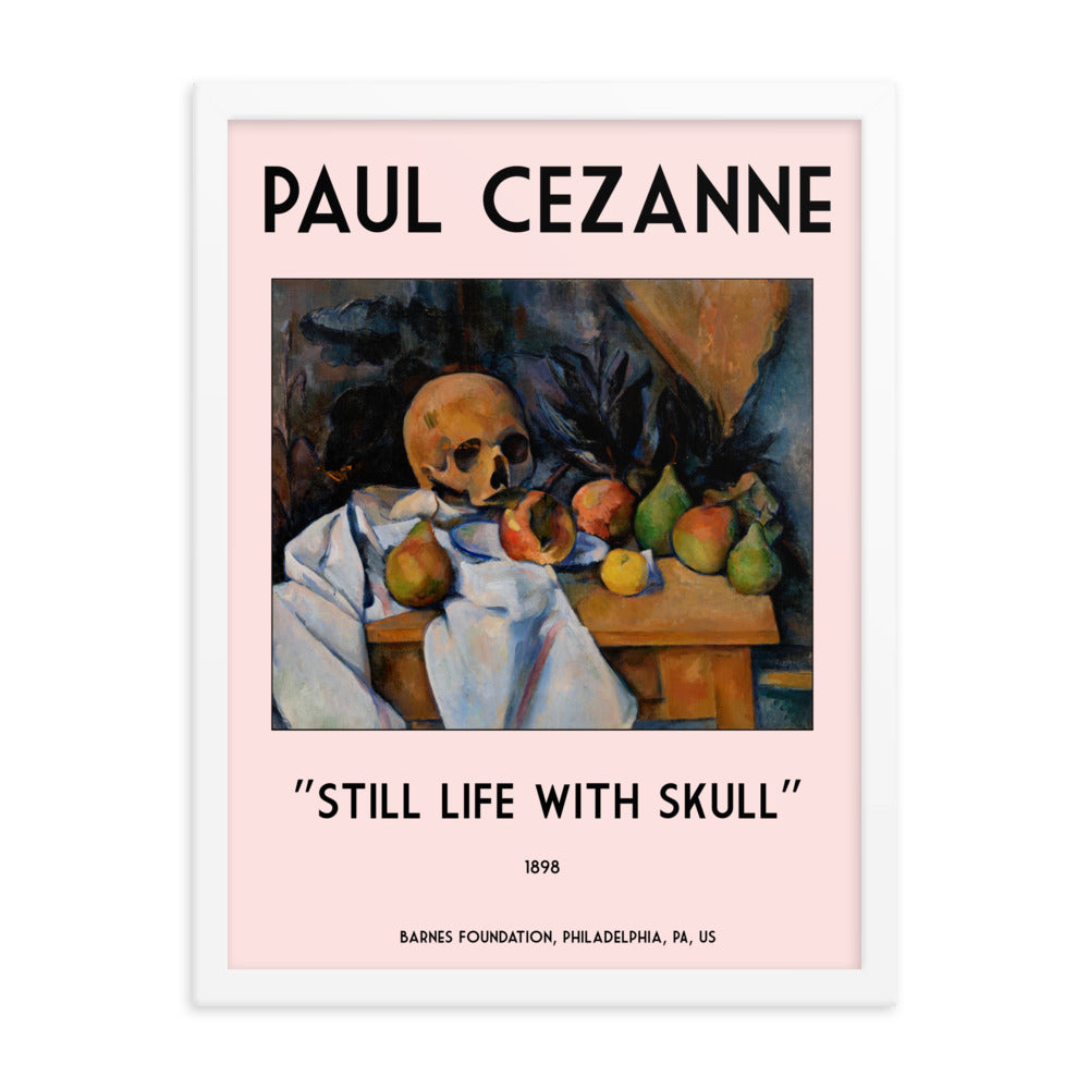 Still Life with Skull by Paul Cezanne Framed Print