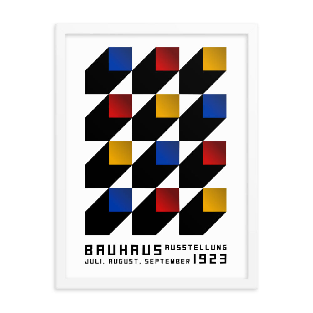 Bauhaus Blocks Framed Print