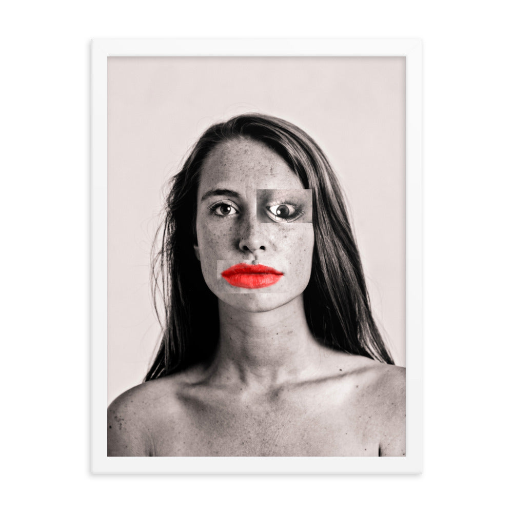 Kiss Ready Framed Print