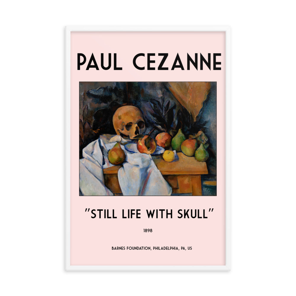 Still Life with Skull by Paul Cezanne Framed Print