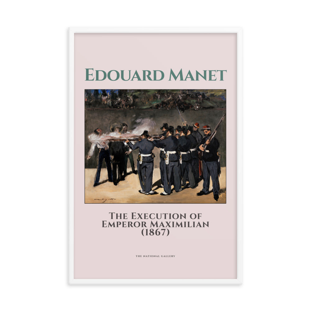 The Execution of Emperor Maximillian, 1867 by Edouard Manet Framed Print
