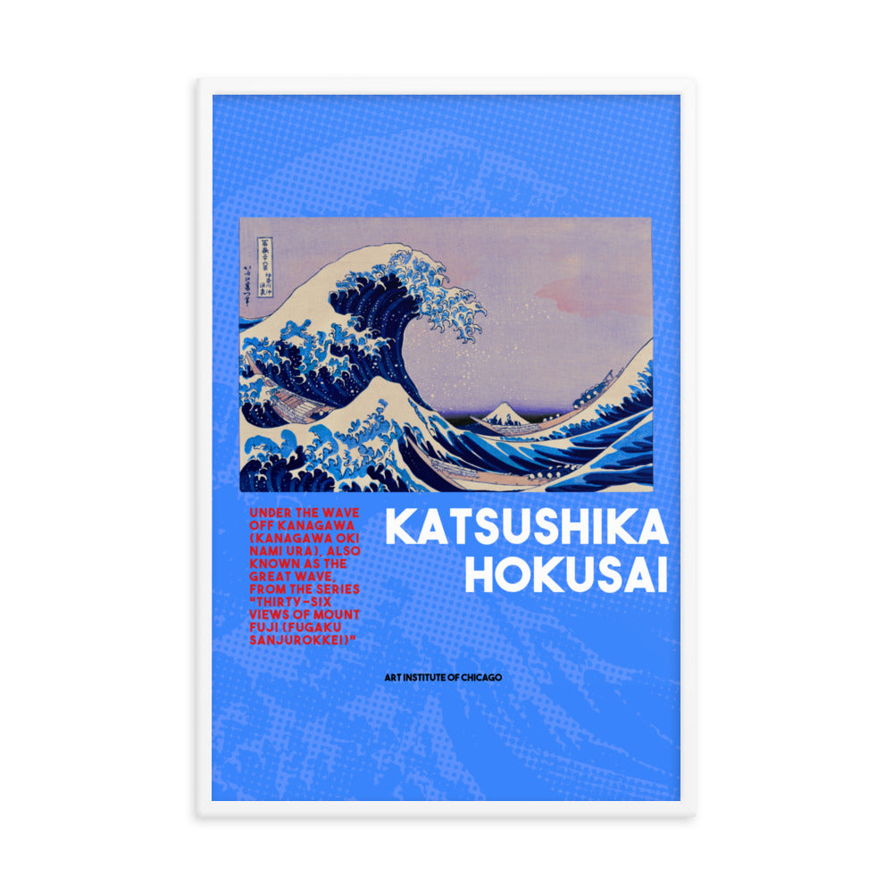 The Great Wave Off Kanagawa - Hokusai Framed poster