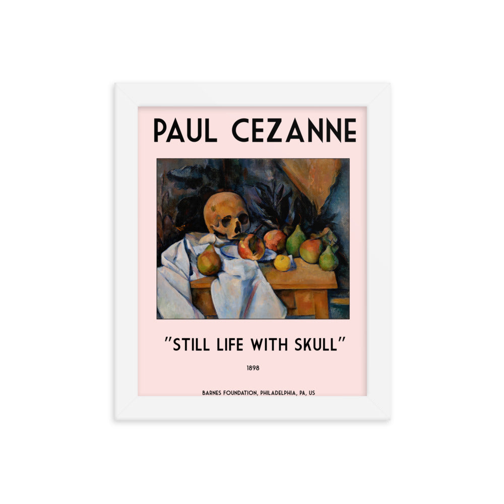 Still Life with Skull by Paul Cezanne Framed Print