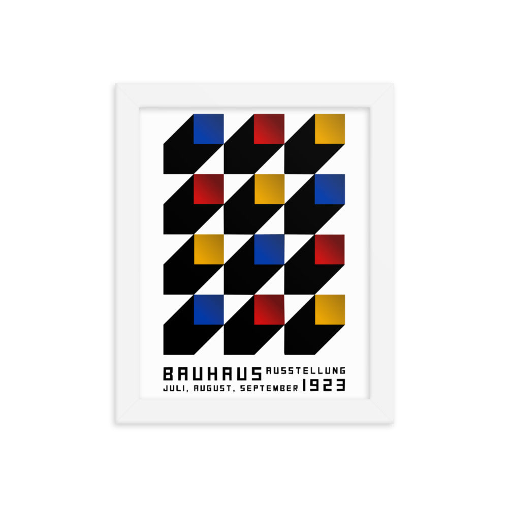Bauhaus Blocks Framed Print